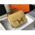 Hermes Constance 24cm Bag In Jaune Poussin Embossed Crocodile