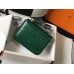Hermes Constance 24cm Bag In Green Embossed Crocodile