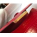 Hermes Constance 24cm Bag In Red Embossed Crocodile