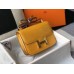 Hermes Constance 24cm Bag In Yellow Embossed Crocodile