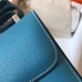 Hermes Constance 24 Handmade Bag In Blue Jean Epsom Leather