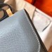 Hermes Constance 24 Handmade Bag In Blue Lin Epsom Leather