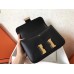 Hermes Constance 24 Handmade Bag In Black Epsom Leather