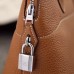 Hermes Bolide 27 Handmade Bag In Gold Clemence Leather