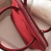 Hermes Bolide 27 Handmade Bag In Red Clemence Leather
