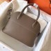 Hermes Bolide 27 Handmade Bag In Taupe Clemence Leather