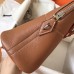 Hermes Bolide 35 Handmade Bag In Gold Clemence Leather