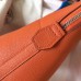 Hermes Bolide 35 Handmade Bag In Orange Clemence Leather