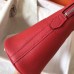 Hermes Bolide 31 Handmade Bag In Red Clemence Leather