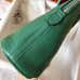 Hermes Bolide 31 Handmade Bag In Vert Vertigo Clemence Leather
