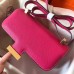 Hermes Constance 24 Handmade Bag In Rose Red Epsom Leather
