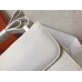 Hermes Constance 24 Handmade Bag In White Epsom Leather