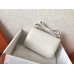 Hermes Constance 24 Handmade Bag In White Epsom Leather