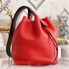 Hermes Licol 17cm Bag In Red Evercolor Calfskin