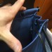 Hermes Herbag Zip 31cm Bag In Black And Blue