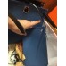Hermes Herbag Zip 31cm Bag In Black And Blue