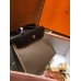 Hermes Herbag Zip 31cm Bag In Black And Taupe