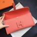 Hermes Jige Elan 29 Clutch Bag In Flamingo Epsom Calfskin