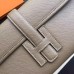 Hermes Jige Elan 29 Clutch Bag In Etoupe Epsom Calfskin