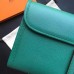 Hermes Jige Elan 29 Clutch Bag In Malachite Epsom Calfskin