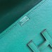 Hermes Jige Elan 29 Clutch Bag In Malachite Epsom Calfskin