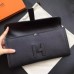 Hermes Jige Elan 29 Clutch Bag In Black Epsom Calfskin