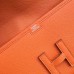 Hermes Jige Elan 29 Clutch Bag In Orange Epsom Calfskin