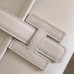 Hermes Jige Elan 29 Clutch Bag In White Epsom Calfskin