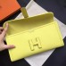 Hermes Jige Elan 29 Clutch Bag In Yellow Epsom Calfskin