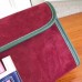 Hermes Jige Elan 29 Clutch In Bordeaux Suede Calfskin