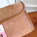 Hermes Jige Elan 29 Clutch In Ocre Suede Calfskin