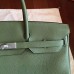 Hermes Birkin 40 Handmade Bag In Canopee Clemence Leather