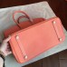 Hermes Birkin 40 Handmade Bag In Crevette Clemence Leather