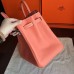 Hermes Birkin 40 Handmade Bag In Crevette Clemence Leather