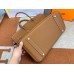 Hermes Birkin 40 Handmade Bag In Gold Clemence Leather