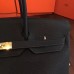 Hermes Birkin 40 Handmade Bag In Black Clemence Leather