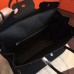 Hermes Birkin 40 Handmade Bag In Black Clemence Leather
