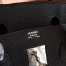 Hermes Birkin 40 Handmade Bag In Black Clemence Leather