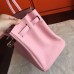 Hermes Birkin 40 Handmade Bag In Pink Clemence Leather