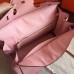 Hermes Birkin 40 Handmade Bag In Pink Clemence Leather
