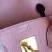 Hermes Birkin 40 Handmade Bag In Pink Clemence Leather