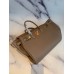 Hermes Birkin 40 Handmade Bag In Taupe Clemence Leather
