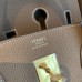 Hermes Birkin 40 Handmade Bag In Taupe Clemence Leather