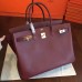 Hermes Birkin 40 Handmade Bag In Bordeaux Epsom Leather