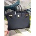 Hermes Birkin 40 Handmade Bag In Black Epsom Leather