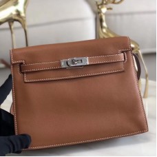 Hermes Kelly Danse Handmade Bag In Gold Swift Leather