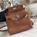 Hermes Kelly Danse Handmade Bag In Gold Swift Leather