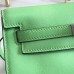 Hermes Kelly Danse Handmade Bag In Green Swift Leather