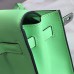 Hermes Kelly Danse Handmade Bag In Green Swift Leather