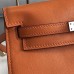 Hermes Kelly Danse Handmade Bag In Orange Swift Leather